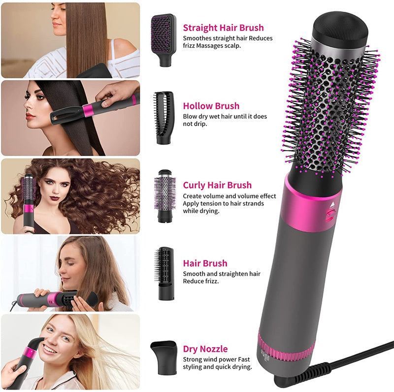 Professional 5 In 1 Hair Dryer Brush Dryer And Straightening Brush Electric Hair Styling Tool Automatic Hair Curler Beauty Supplies Gadgets Professional 5 In 1 Hair Dryer Brush Dryer And Straightening Brush Electric Hair Styling Tool Automatic Hair Curler Beauty Supplies Gadgets